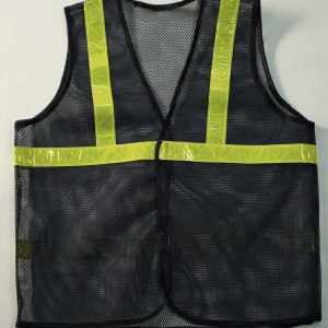 Áo Lưới Phản Quang Màu Đen