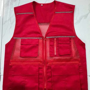 Áo Gile Phản Quang Hàn Quốc Màu Đỏ