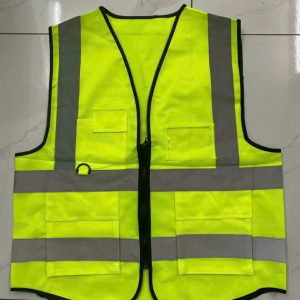 Áo Gile Phản Quang Dệt Kim Màu Nõn Chuối